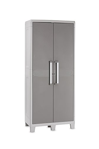Toomax Cabinet Urban XL with Shelves, Lichtgrau/Taubengrau, 78 x 49 x 182 cm