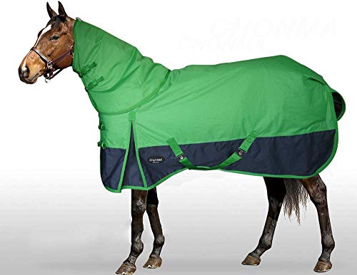 600D Pferdedecke mit durchgehendem Hals, Ripstop, für Herbst und Winter, Ripstop, wasserdicht und atmungsaktiv, hält warm, 230 g