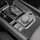Kohlefaser-Auto-Innenzubehör, Zentralsteuerung, Schalttafel, Verkleidung für Mazda 3 Axel 2019-2021 (linker Antrieb)