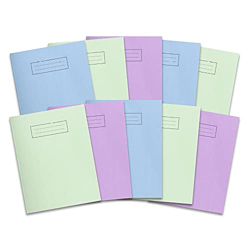 Hamelin Notizbücher, geheftet, 80 Seiten, liniert, verschiedene Pastellfarben, 10 Stück, 229 x 178 mm