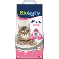 Biokat's Micro Fresh Katzenstreu Sparpaket 2 x 14 l