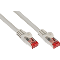 Good Connections Cat. 6 Ethernet LAN Patchkabel mit Rastnasenschutz RNS, S/FTP, PiMF, PVC, 250Mhz, Gigabit-fähig (10/100/1000-Base-T Ethernet Netzwerke), für Patchfelder, Patchpanels, Switch, Router, Modems, grau, 50m