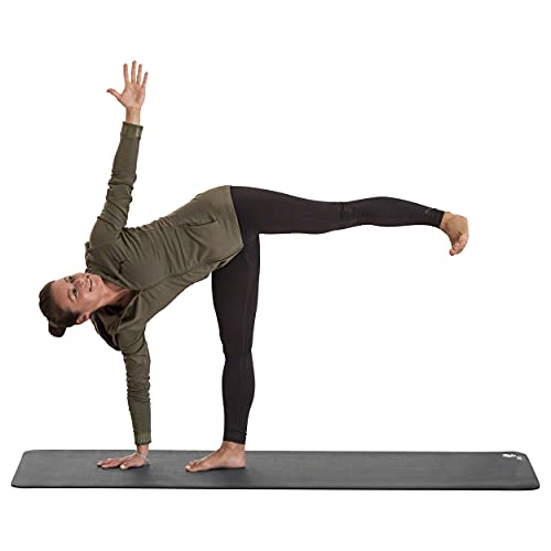 CALYANA Yogamatte Professional Yoga, steingrau, ca. 185 x 66 x 0.68 cm