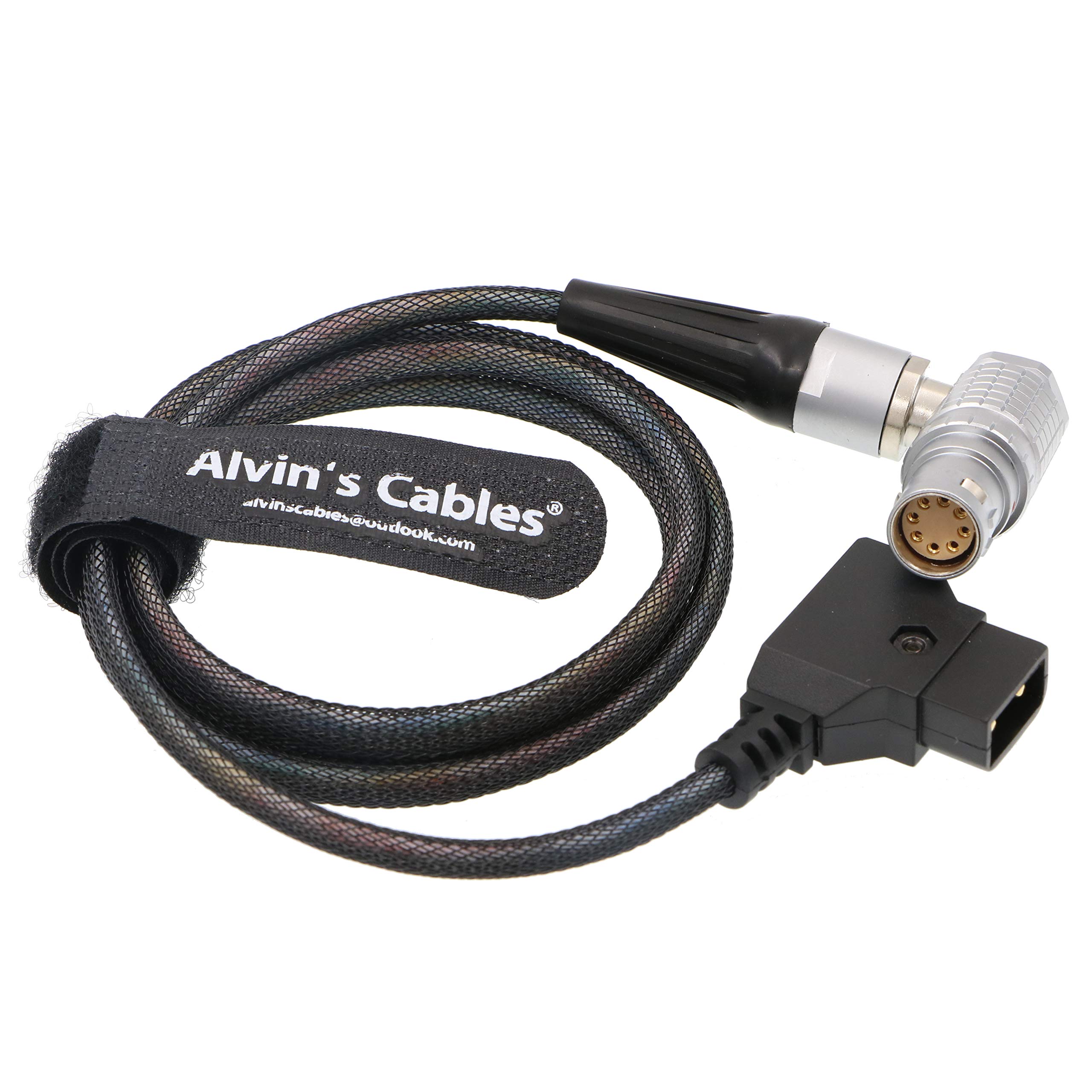Alvin's Cables 8 Pin Rechtwinklige Buchse auf D-Tap Flexibles Netzkabel für Arri Alexa Mini-Kamera 1M