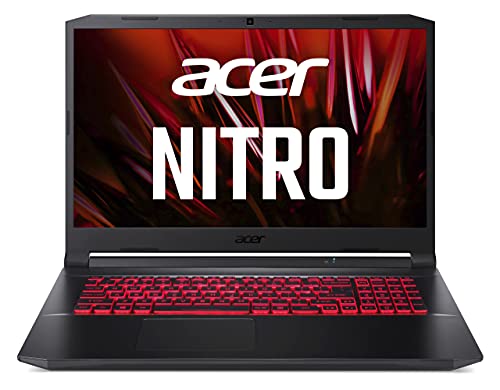 Acer Nitro 5 (AN517-54-743Q) Gaming Laptop 17 Zoll Windows 10 Home - FHD 144 Hz IPS Display, Intel Core i7-11800H, 16 GB DDR4 RAM, 512 GB M.2 PCIe SSD, NVIDIA GeForce RTX 3050Ti - 4 GB GDDR6