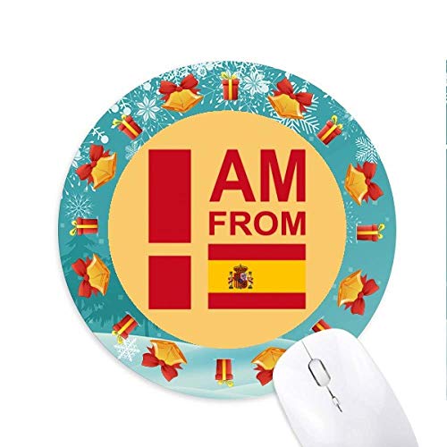 Ich komme aus Spanien Mousepad Round Rubber Mouse Pad Weihnachtsgeschenk