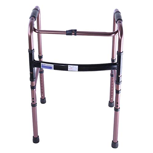 Leichte, zusammenklappbare Gehhilfen für ältere Menschen mit eingeschränkter Mobilität, höhenverstellbar, leichtes Aluminium für Senioren. Doppelter Komfort