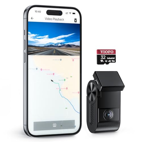 VIOFO VS1 2K Mini Dash Cam Vorne STARVIS 2 Sensor,32 GB Karte eingebaut, 5GHz Wi-Fi, Sprachsteuerung, 2560 x 1440P Dash Camera für Auto, GPS Eingebaut, HDR Autokamera, Sprachausgabe, Parküberwachung