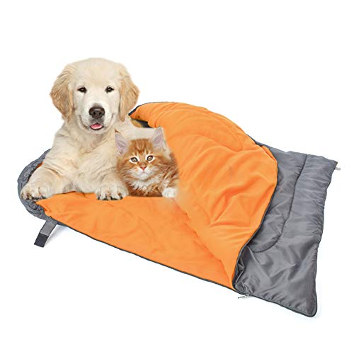 WESEEDOO Hundehaus Für Drinnen Hundebett Flauschiges Katzenbett Günstige Hundebetten Haustierbetten Für Katzen Hundebett für Camping Haustierhöhle orange