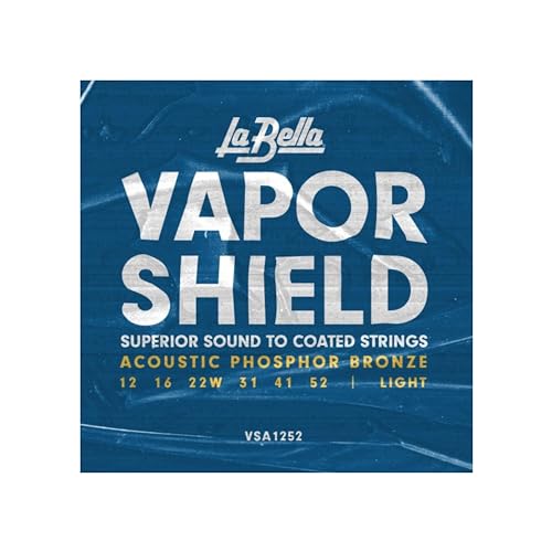La Bella vsa1252 Vapor Shield Akustik Gitarre Saiten, Light 12–52