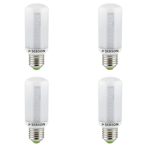 SEBSON LED Lampe E27 warmweiß 8W, ersetzt 60W Glühlampe, 810 Lumen, E27 LED SMD, LED Leuchtmittel 160°, 4er Pack