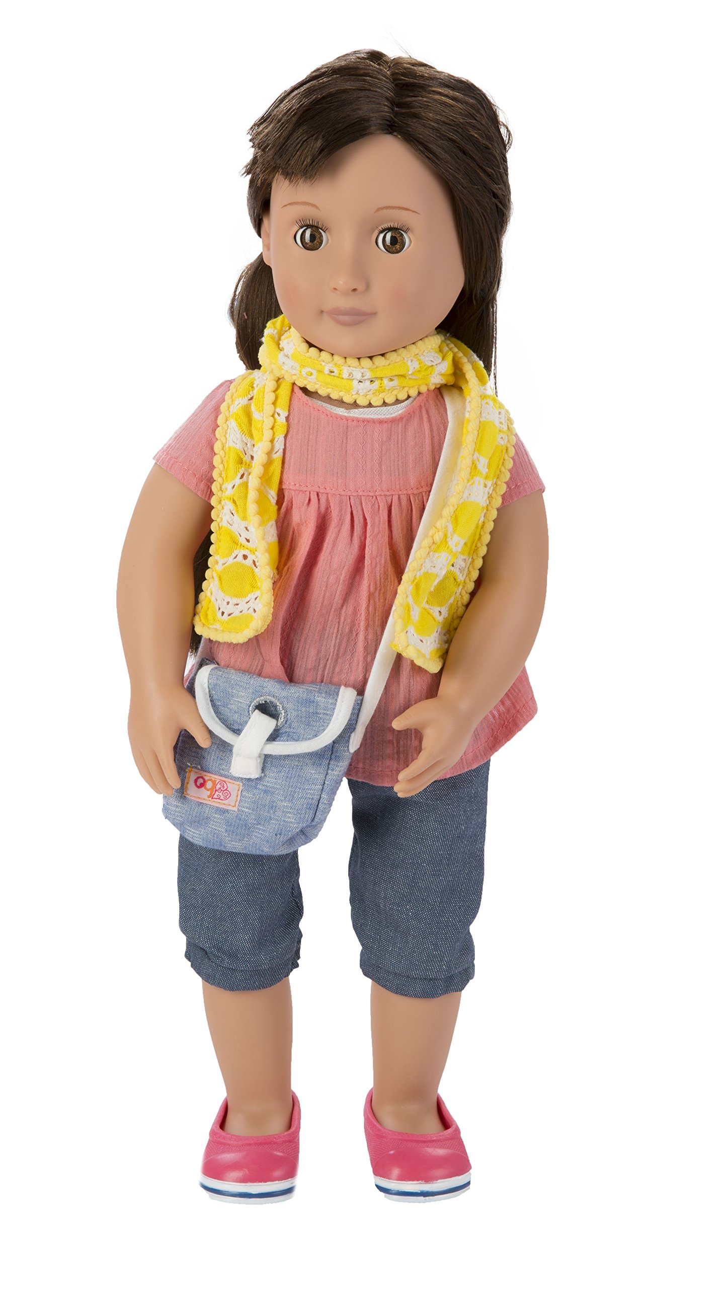 Our Generation 44279 - Reese OG Puppe mit Blumenkleid B, 46 cm