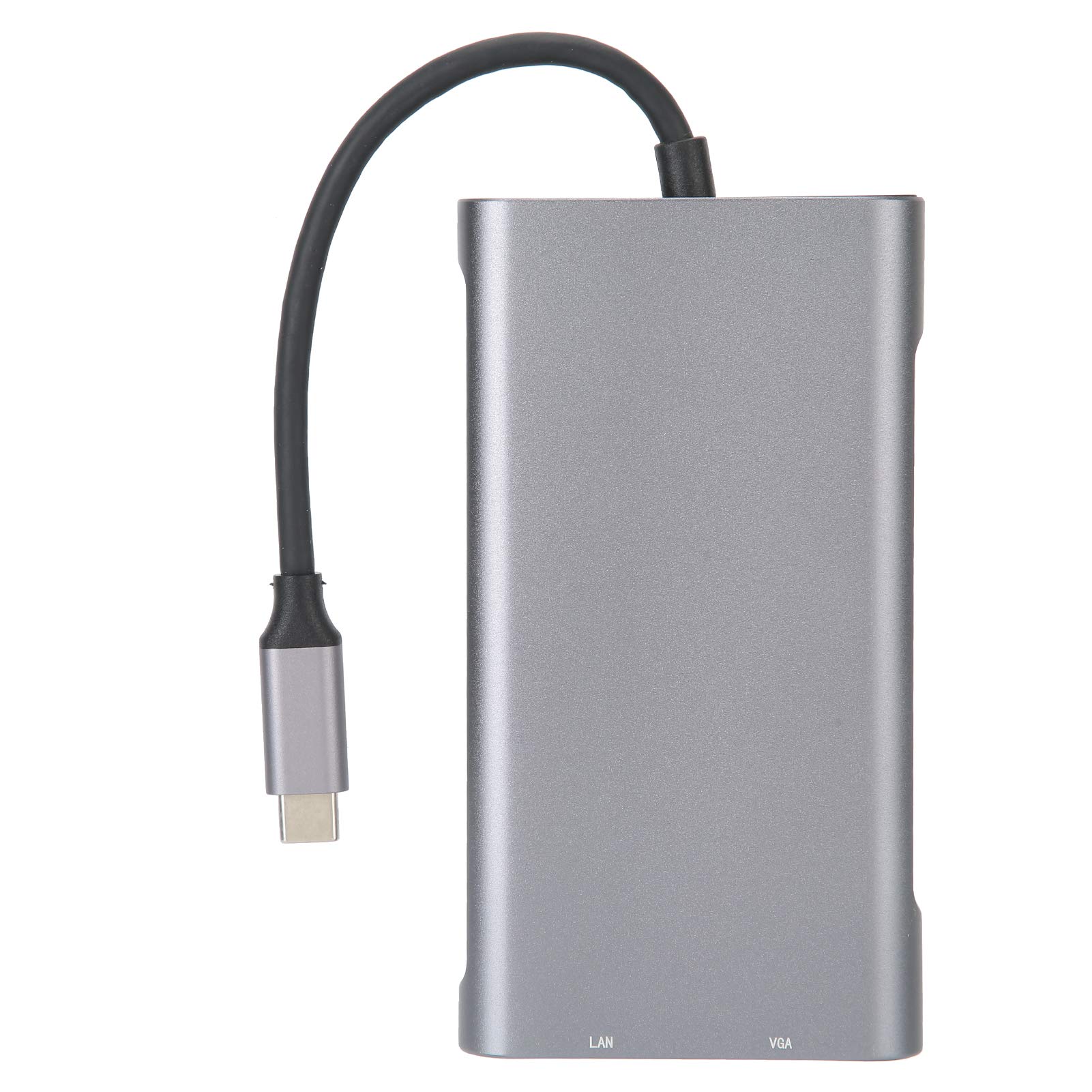 Goshyda 10-in-1-Dockingstation, Aluminiumlegierungsmaterial PVC-Draht USB3.0 Plug-and-Play-Dockingstation-Adapter für schnelle Übertragung