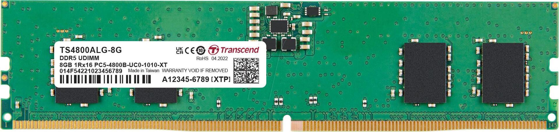 50TR0848-1140BR - 8 GB DDR5 4800 CL40 Transcend