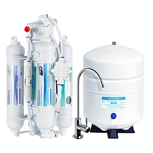 Geekpure 4-stufiges Umkehrosmose Trinkwasserfiltersystem-100GPD
