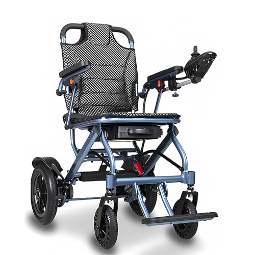 Elektrischer Rollstuhl Elektrisch Faltbar 150 Kg Tragfähigkeit Leicht Transportrollstühle, Elektrische Rollstühle Mit Stoßdämpfung, Elektrorollstuhl Für Erwachsene 10a Lithium Batterie