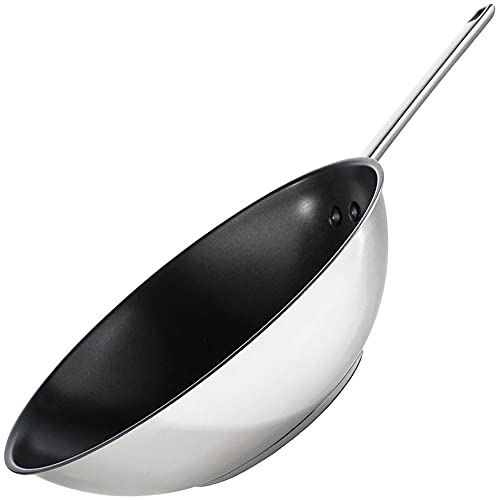 Gorenje CWWA01HC Rund Wok/Stir-Fry Pan Kochtopf, rund, Edelstahl, 1,1 kg, 319 mm