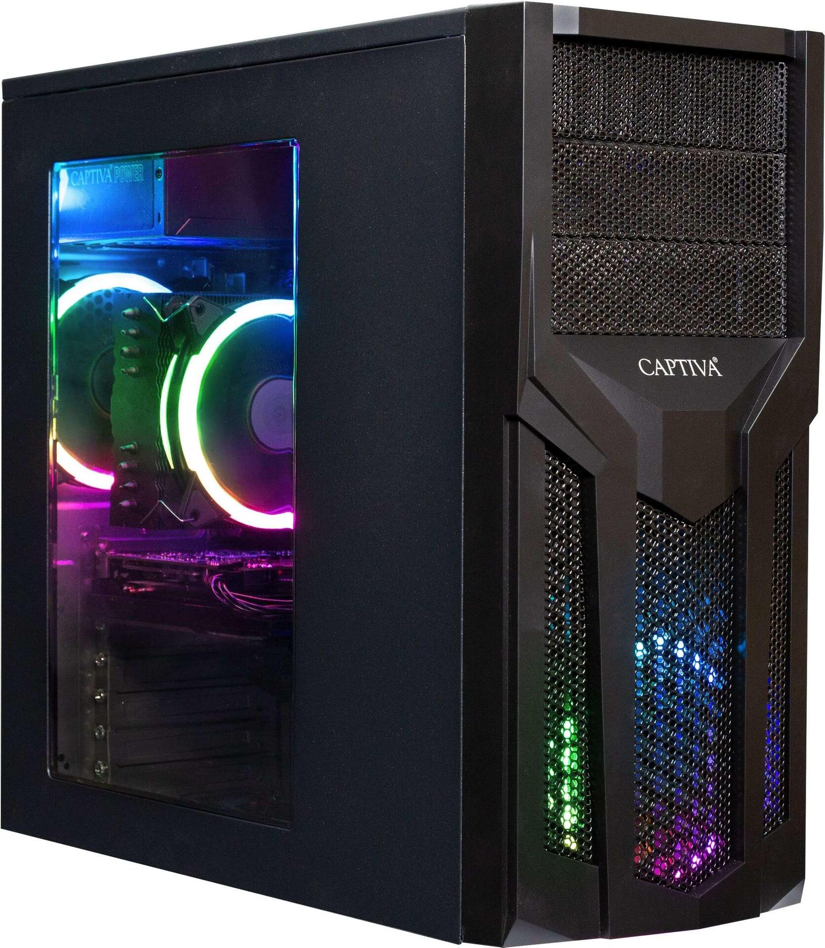 Captiva Advanced Gaming I65-087 | Intel i7 11700F | H510M Mainboard | NVIDIA GTX 1650 4GB | 8GB DDR4 RAM | SSD 500GB M.2 | ohne HDD | Luftkühlung | RGB LED | ohne Windows | PC Spiele
