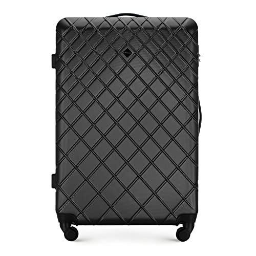WITTCHEN Koffer – Großer | hartschalen, Material: ABS | hochwertiger und Stabiler | Schwarz | 78x52x29 cm