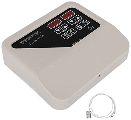 3-9KW Saunasteuerung,Sauna External Controller,Saunasteuergerät Sauna Steuergerät,Zwei Arbeitsmodi,Mit Temperatursensor,8 + 4 Modus,für Hause und Kommerzielle