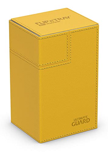 Ultimate Guard UGD010772 Flip´n´Tray Deck Case 80+ Standardgröße XenoSkin Kartenbox, Bernstein