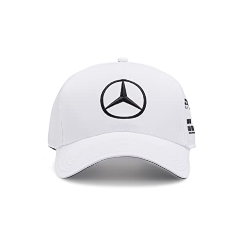 MERCEDES AMG PETRONAS Formula One Team - Offizielle Formel 1 Merchandise Kollektion - Lewis Hamilton 2022 Team Kappe - Weiß - Erwachsene - Einheitsgröße