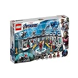 LEGO 76125 Super Heroes Marvel Avengers Iron Mans Werkstatt, Set mit 6 Minifiguren, Superhelden Spielzeug ab 7 Jahre