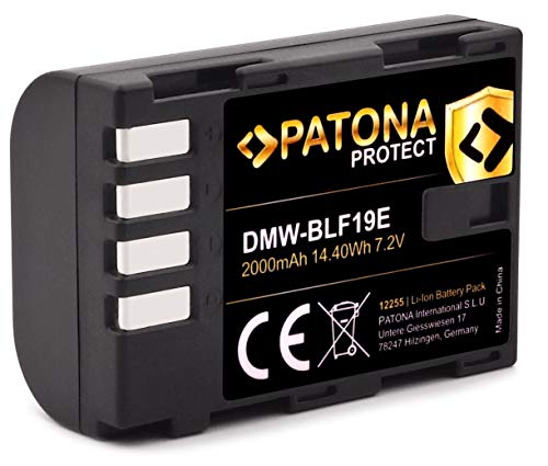 PATONA Protect V1 Akku DMW BLF19 E (2000mAh) - kompatibel mit Panasonic Lumix DC G9 GH5 GH5s DMC GH3 GH4 GH4R - Sigma BP-61