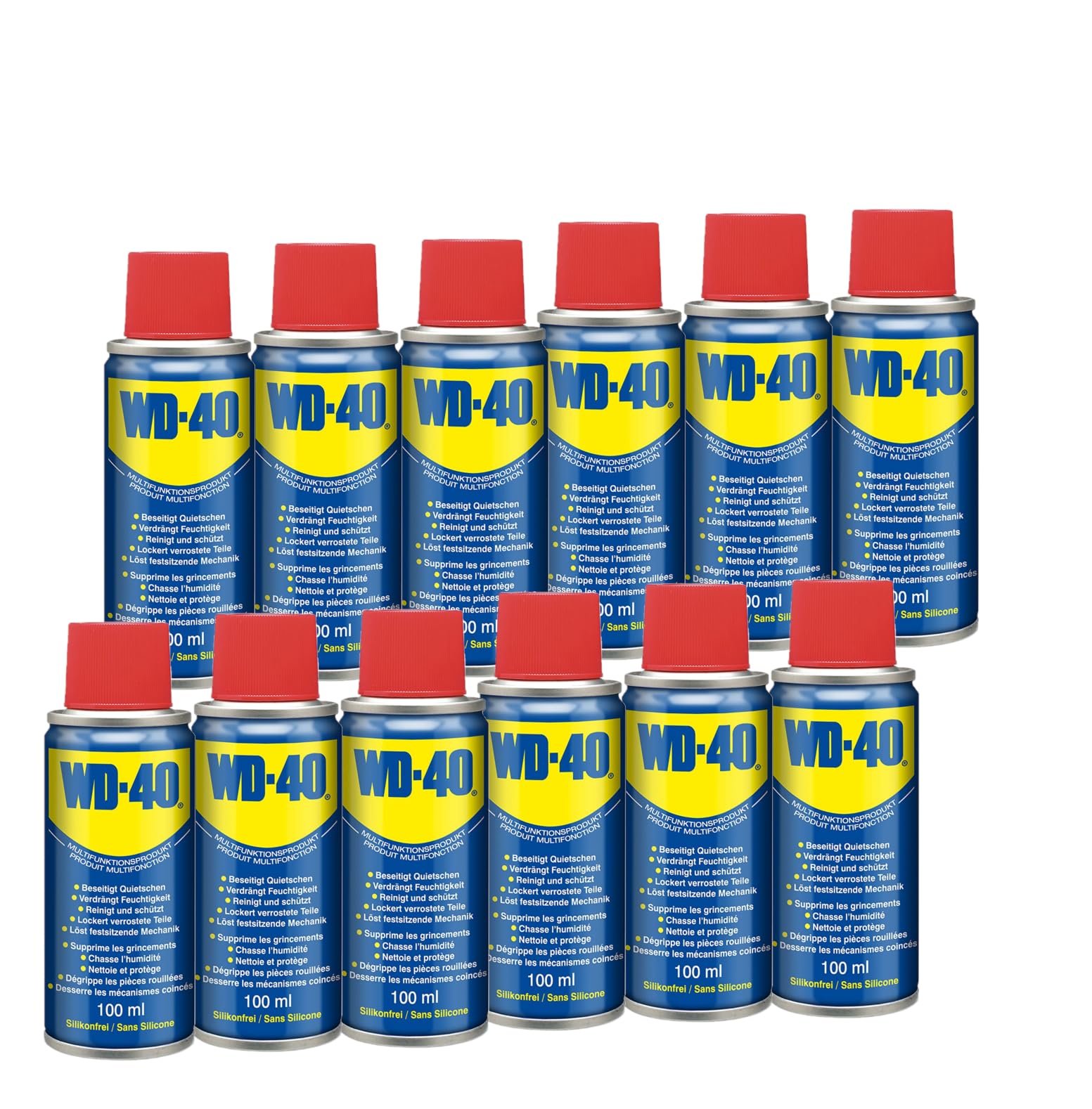 WD-40 Multifunktionsprodukt Classic 12x100ml | Öl Spray | Kriechöl | Schmiermittel | Multifunktionsöl | Sprühöl