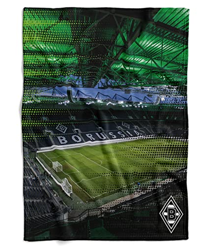 Borussia Mönchengladbach Flanellfleecedecke Fleecedecke Decke Kuscheldecke ** Stadion **
