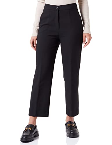 Sisley Damen Trousers 4OLVLF025 Pants, Black 100, 36