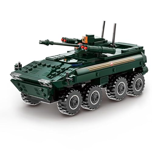 Spicyfy Militär Gepanzertes Fahrzeug, Bumerang Infanterie-Kampfwagen Bausteine Konstruktionsspielzeug Modell, 335 Stück Army Militär Panzer Spielzeug Bausatz für Kinder