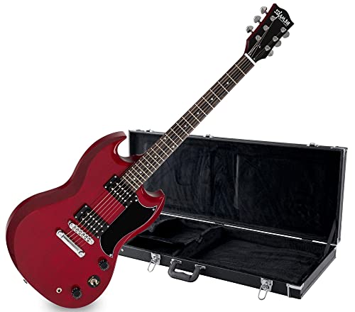Shaman Element Series DCX-100R E-Gitarre dunkelrot Set inkl. Koffer