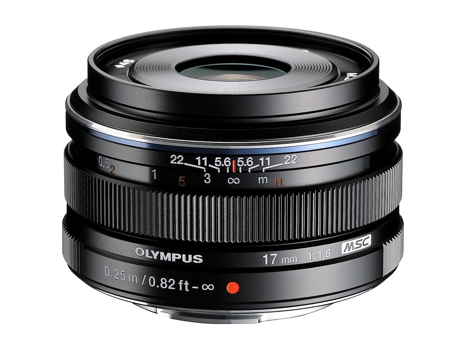 Olympus M.Zuiko Digital 17mm F1.8 Objektiv, lichtstarke Festbrennweite, geeignet für alle MFT-Kameras (Olympus OM-D & PEN Modelle, Panasonic G-Serie), schwarz
