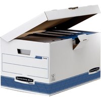 Fellowes BANKERS BOX SYSTEM Archiv-Klappdeckelbox Maxi, 10+2