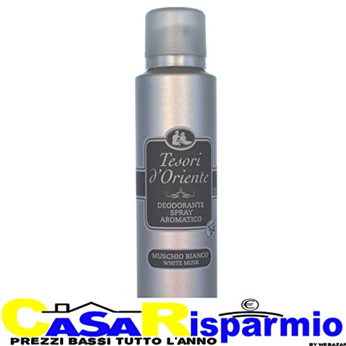 6x Tesori d'Oriente aromatic deo spray deodorant deospray muschio bianco 150 ml