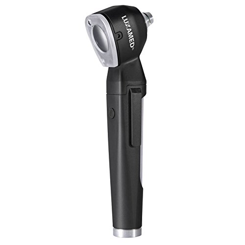LED Otoskop LuxaScope Auris Otoscope inkl. Zubehör 3,7 Volt in schwarz Taschenformat