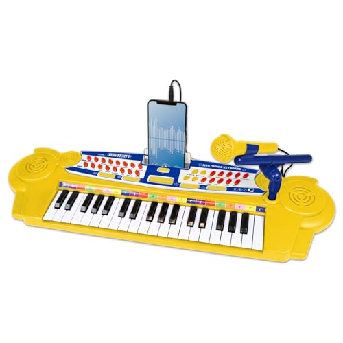 Bontempi | BabyMelodies - 37-Tasten-Tastatur mit Mikrofon und MP3-Anschluss für kleine Musiker