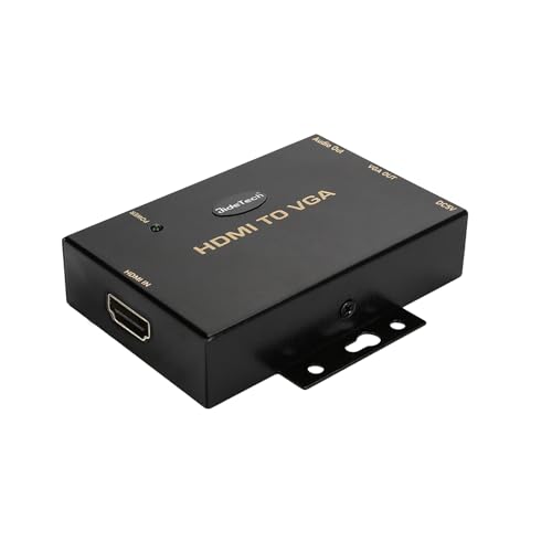 JideTech HDMI zu VGA Konverter mit 3,5 mm Audio unterstützt 1080P für PC Laptop Display Computer Mac Projektor