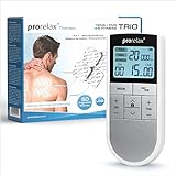 prorelax TENS/EMS Trio | Elektrostimulationsgerät | 3 Therapien - TENS, EMS, FITNESS | Zur Entspannung, zum Muskelaufbau, zur Schmerzlinderung | 50 Programme | 16 Intensitätsstufen