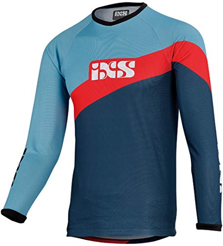 IXS Race Kids Jersey Brisk Night Blue KS (128) T-Shirt, Erwachsene, Unisex, Blau, S