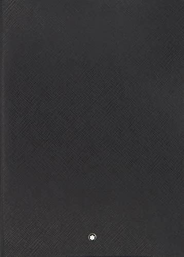 Montblanc 163 Notizbuch aus Leder in der Farbe Schwarz 120 Blatt/240 Seiten, Maße: 24cm x 17cm x 1,8cm, 129632