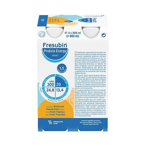 Fresenius Kabi Fresubin Protein Energy Drink Multifrucht Trinkflasche, 6 x 4 x 200 ml, 1er Pack (1 x 5,5 kg)