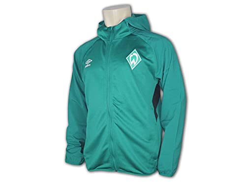 UMBRO Werder Bremen Kapuzenjacke grün SVW Hooded Jacket Werder Jacke mit Kapuze, Größe:XL