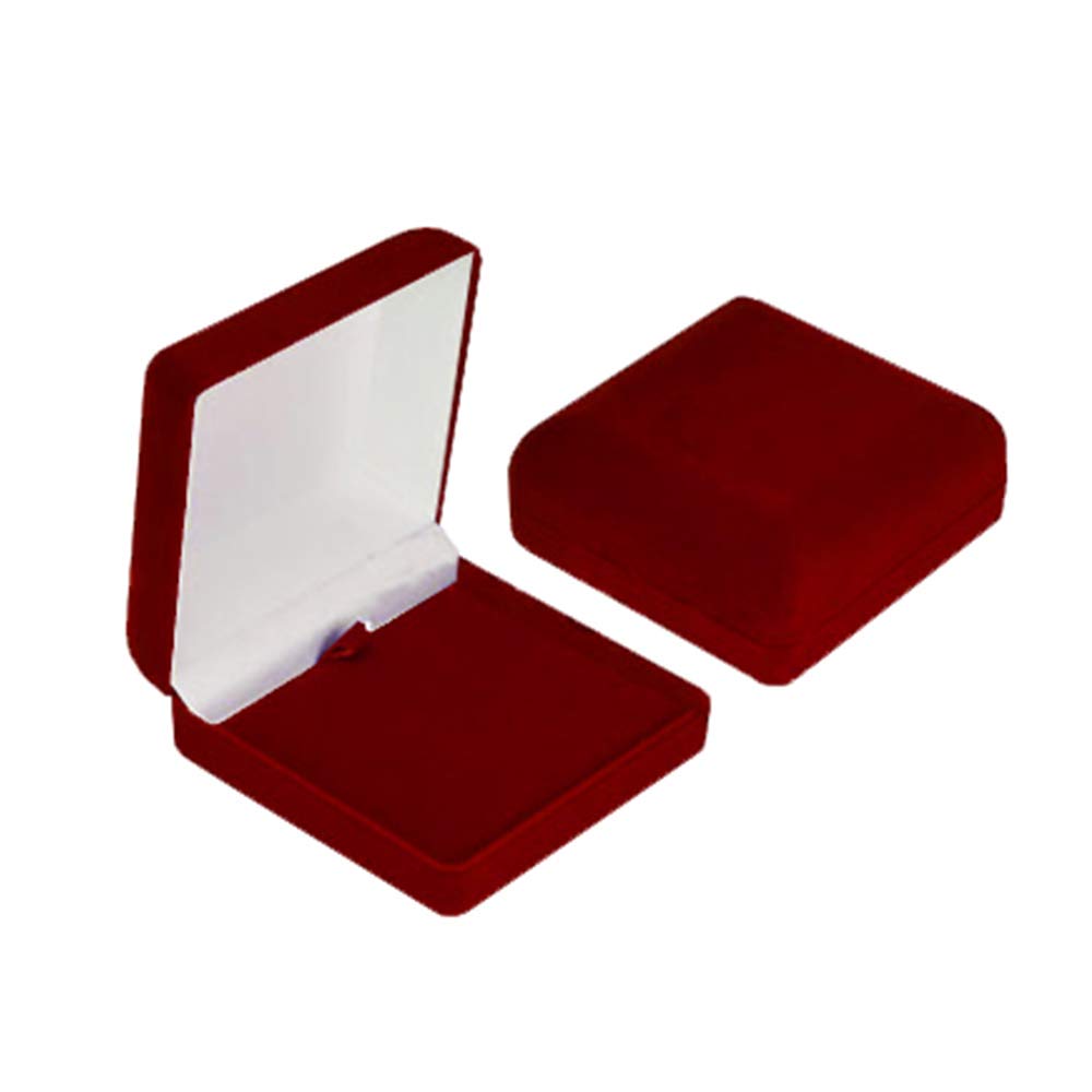 Larius Group Schachteln für Medaillen BZW Orden Rot Schachtel Samt für 50-70mm Souvenir (10)