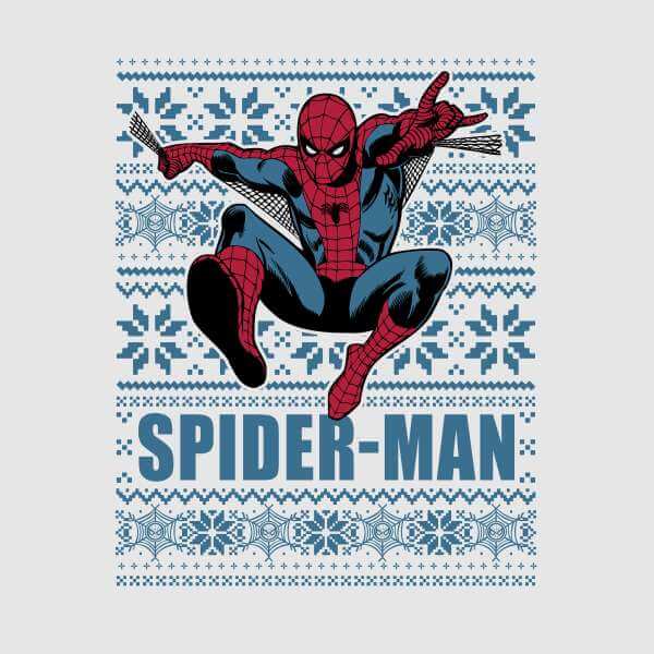 Marvel Comics Spiderman Leap Weihnachtspullover - Grau - XL 2