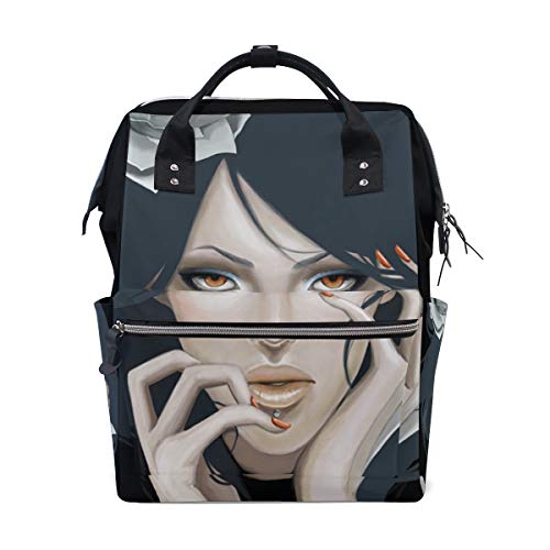 Saitama One Punch Man stilvolle Wickeltasche, Multifunktions-Reiserucksack, Wickeltaschen für Babypflege, große Kapazität, modische Wickeltasche, Multifunktions-Reiserucksack, Windeltaschen für Babypflege, groß