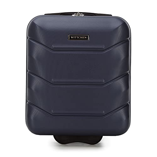 WITTCHEN Koffer Handgepäck hartschalen Material ABS hochwertiger und Stabiler Dunkelblau 25 L 32x25x42 cm