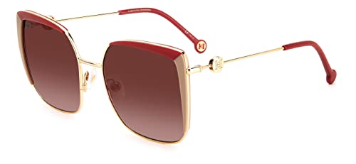 Carolina Herrera Unisex Her 0111/s Sunglasses, 123/3X RED BEIGE, 57