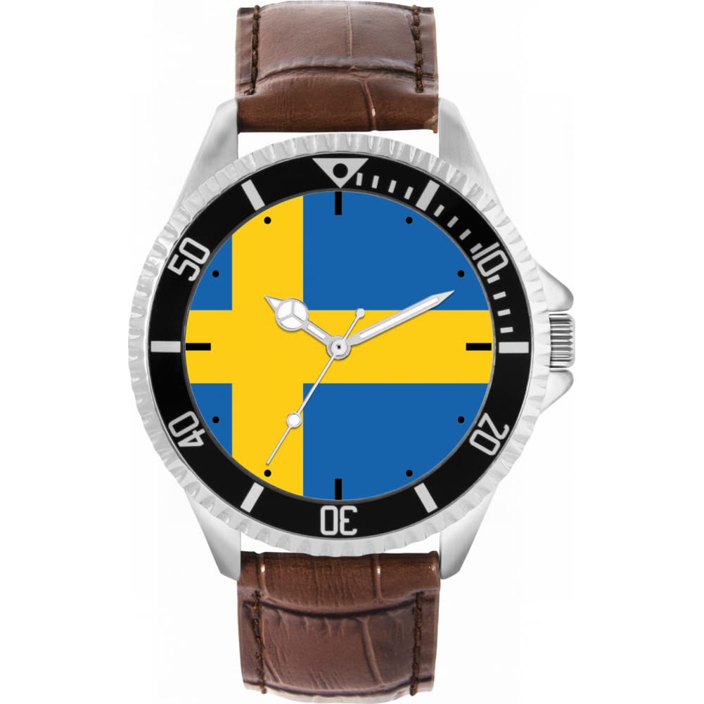 Toff London Schweden-Flaggen-Uhr